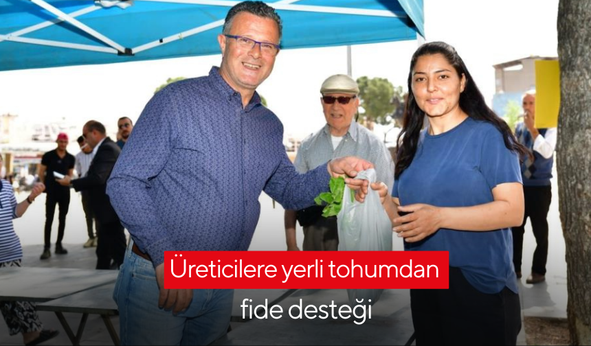 Alaşehir'de üreticilere yerli tohumdan fide desteği