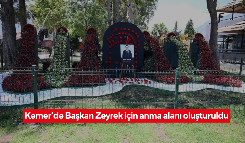 Kemer’de Ferdi Zeyrek’e vefa durağı! Anısı sonsuza dek yaşayacak