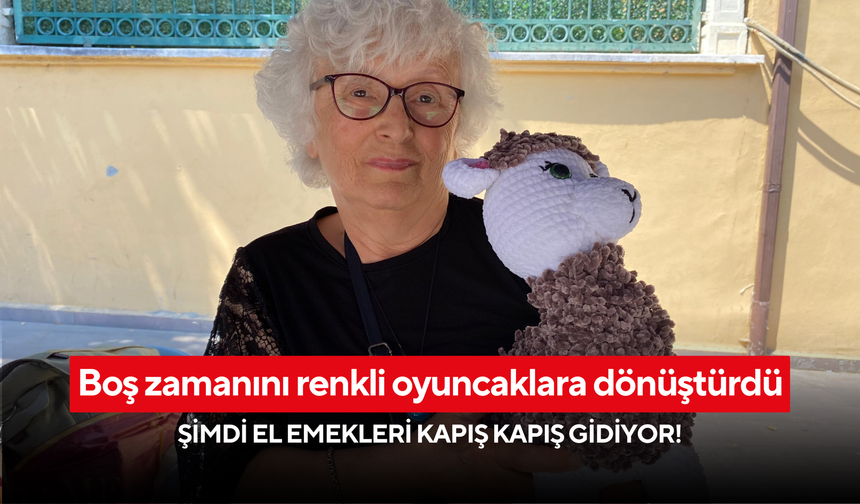 Boş zamanını renkli oyuncaklara dönüştürdü: Şimdi el emekleri kapış kapış gidiyor!