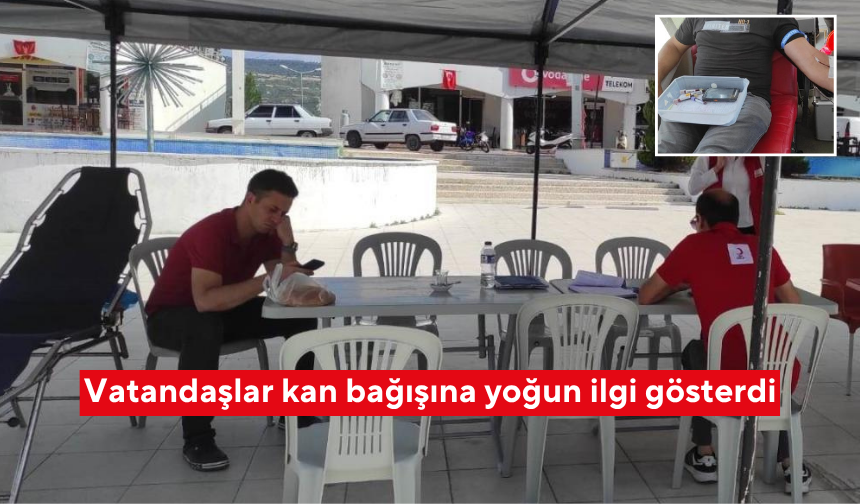 Selendili vatandaşlar kan bağışına yoğun ilgi gösterdi