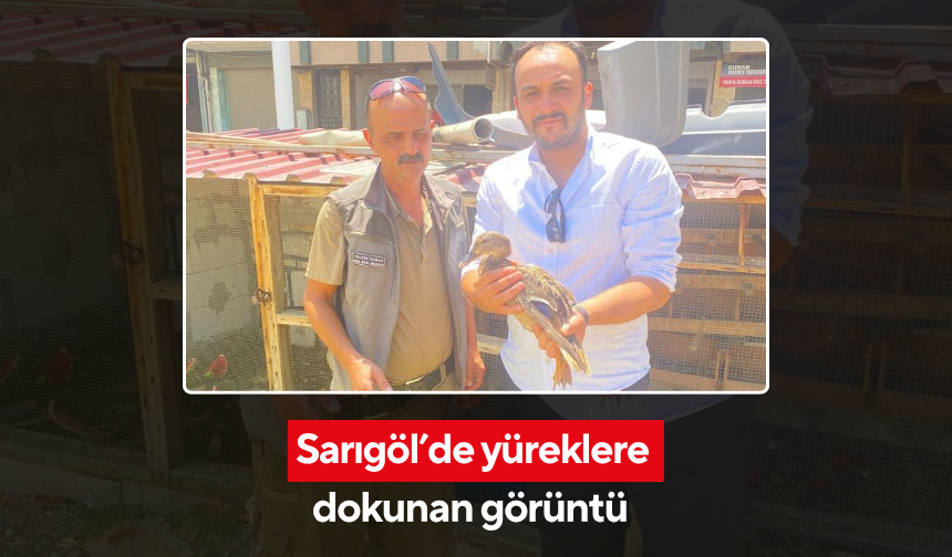 Sarıgöl’de yüreklere dokunan görüntü