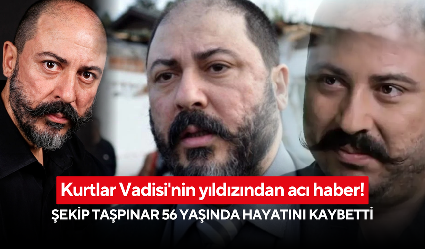 Kurtlar Vadisi'nin yıldızından acı haber! Şekip Taşpınar 56 yaşında hayatını kaybetti