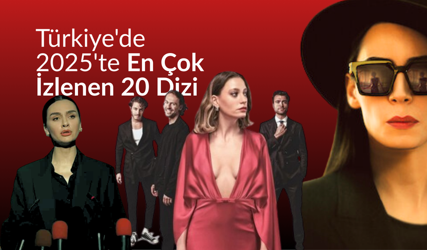 Türkiye'de 2025'te En Çok İzlenen 20 Dizi Açıklandı (Ocak–Haziran)