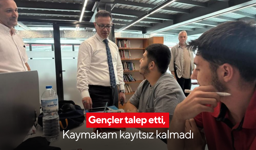 Somalı gençler talep etti, Kaymakam kayıtsız kalmadı