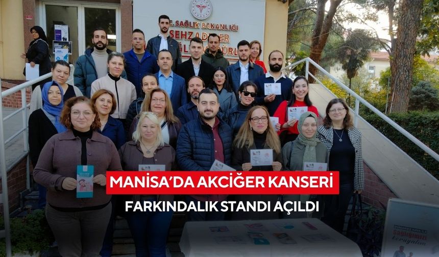 Manisa’da akciğer kanseri farkındalık standı açıldı