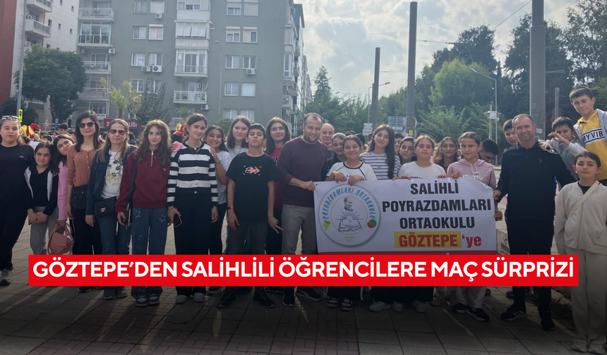 Öğrencilere tribün heyecanı ! Göztepe’den Poyrazdamları Ortaokulu’na maç daveti