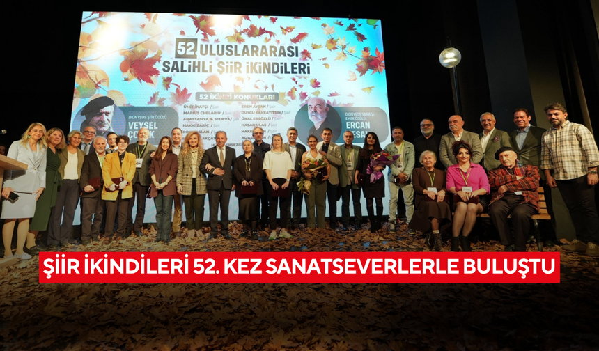 Şiir İkindileri 52. kez sanatseverlerle buluştu
