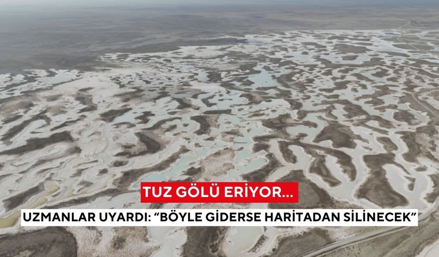 Tuz Gölü'nde felaket kapıda: 90 yılda yüzde 85 yok oldu, şimdi gözler önünde çöküyor