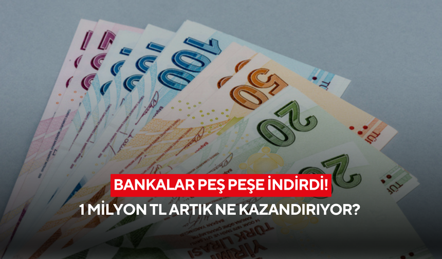 Bankalar peş peşe indirdi: 1 milyon TL’nin aylık kazancı beklenenden çok düştü