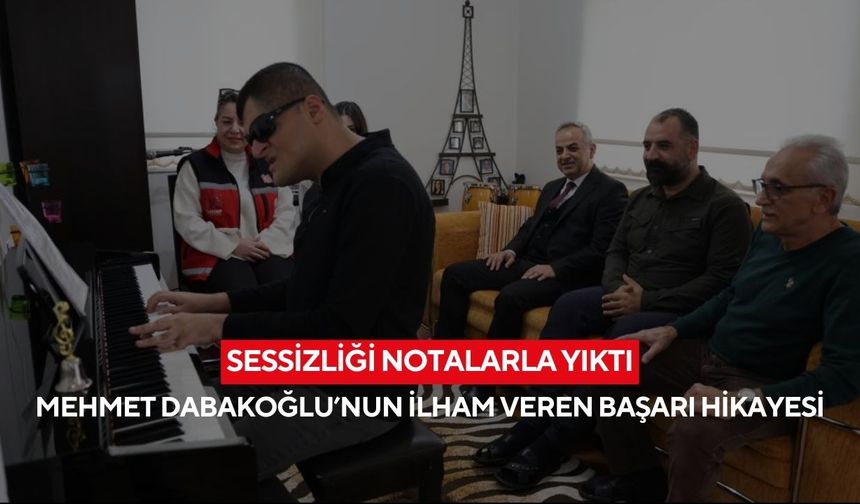 Engelleri müzikle aştı... Görme engelli Mehmet konservatuvardan dereceyle mezun oldu