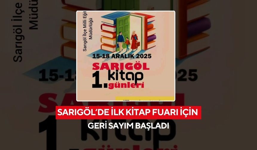 Sarıgöl’de ilk kitap fuarı için geri sayım başladı