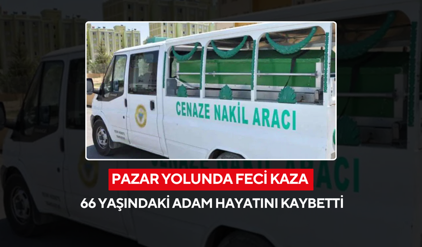 Pazar alışverişine giden yaşlı adam, kamyon çarpması sonucu hayatını kaybetti
