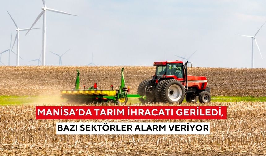 Manisa’da tarım ihracatı geriledi, bazı sektörler alarm veriyor