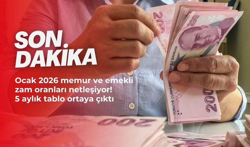 Memur ve emeklinin 5 aylık zam oranı belli oldu İşte yeni zamlı maaşlar