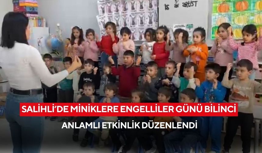 Sartmahmut İlkokulu’ndan 3 Aralık Engelliler Günü için anlamlı farkındalık etkinliği