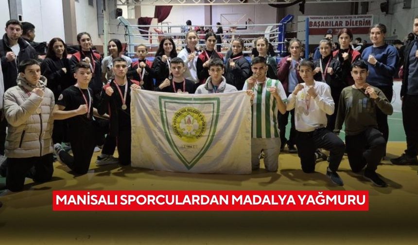 Manisalı sporculardan madalya yağmuru