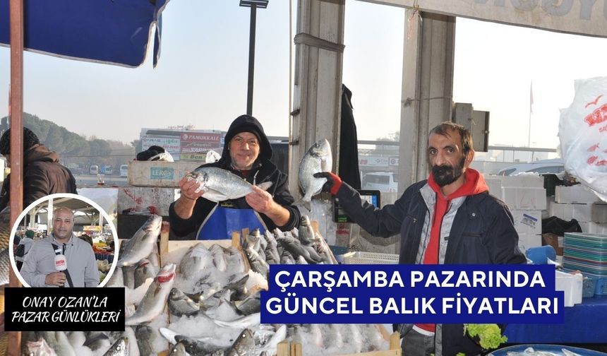 Salihli Çarşamba Pazarı’nda Balık Fiyatları 10 Aralık Çarşamba | Hava şartları balık çeşitliliğini etkiledi
