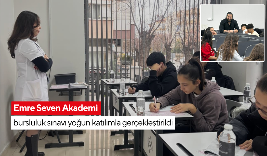 Emre Seven Akademi bursluluk sınavı yoğun katılımla gerçekleştirildi