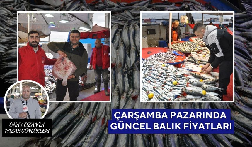 Salihli Çarşamba Pazarı’nda Balık Fiyatları | Hamsi, Kalamar, Levrek