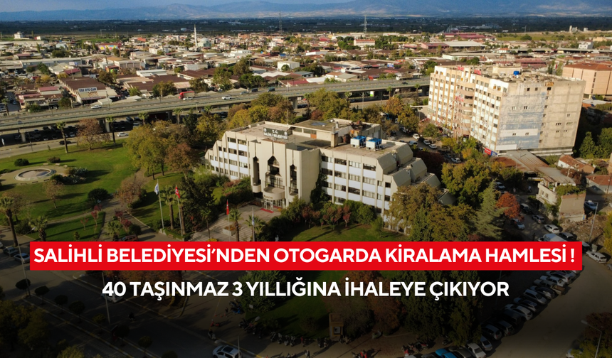 Salihli Belediyesi’nden otogarda kiralama hamlesi ! 40 taşınmaz 3 yıllığına ihaleye çıkıyor