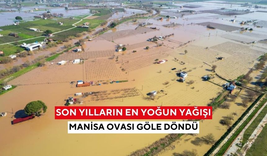 Manisa alarm veriyor! Gediz taştı, bağ evleri sular altında...