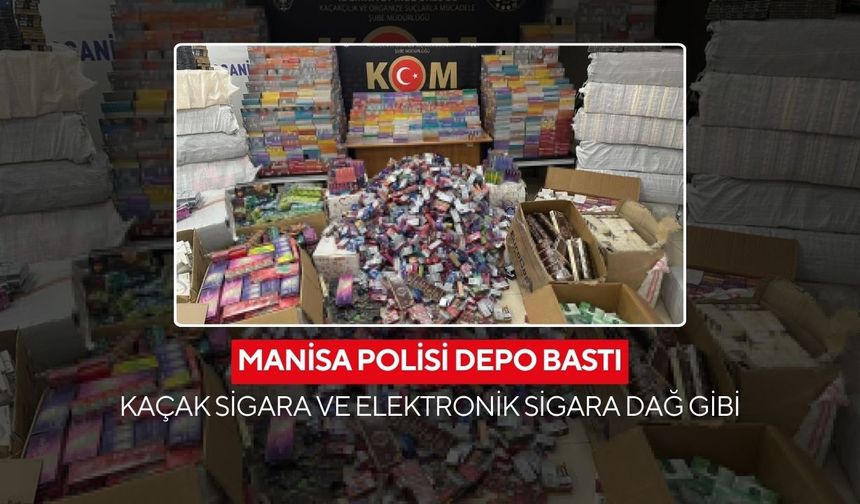 Manisa’da kaçakçılığa büyük darbe! Yüz binlerce ürün ele geçirildi...