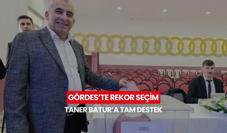 Gördes Esnaf ve Sanatkarlar Odası’nda tarihi kongre... Taner Batur 723 oyun tamamını aldı