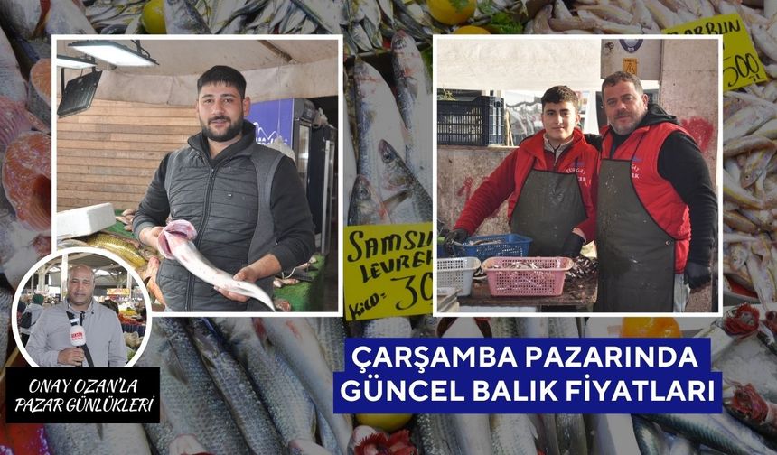 Salihli Çarşamba Pazarı’nda Balık Fiyatları | Tezgahın en pahalısı Kalamar