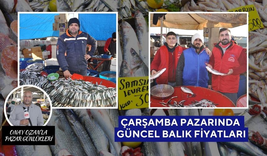 Salihli Çarşamba Pazarı’nda Balık Fiyatları | Levrek çeşitleri tezgahları doldurdu
