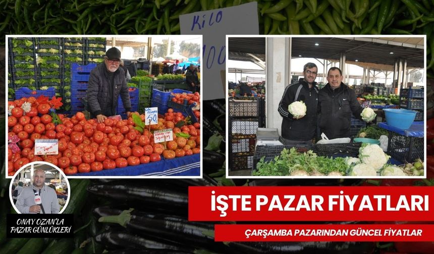 Salihli’nin Çarşamba Pazardaki Güncel Fiyatlar| Sebzede en pahalı ürün salatalık, kıl biber