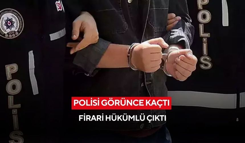 Salihli’de polisi görünce kaçtı! 15 yıl hapis cezalı firari kovalamacayla yakalandı