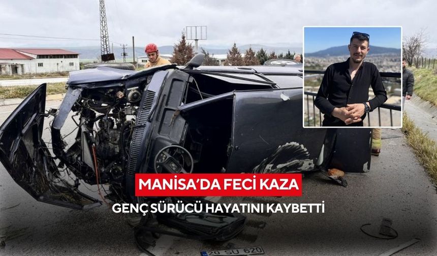 Salihli'nin komşu ilçesini bayramda yasa boğan kaza: 26 yaşındaki sürücü hayatını kaybetti