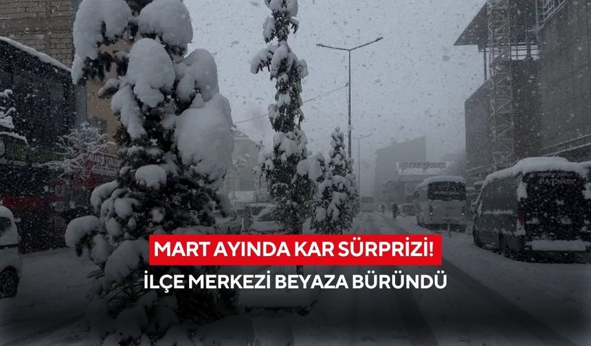 Mart ayında kar sürprizi! O ilçede kar kalınlığı 40 santimetreye ulaştı