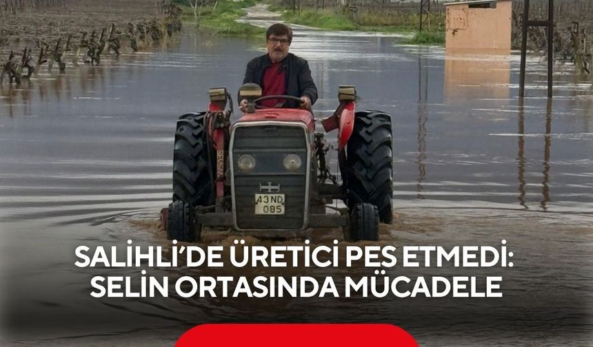 Salihli’de üretici pes etmedi: Selin ortasında mücadele