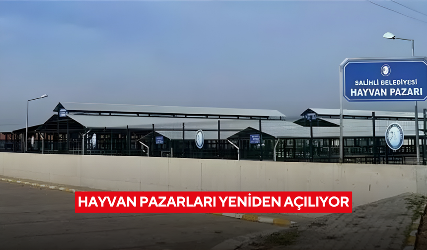 Hayvan Pazarları yeniden açılıyor!