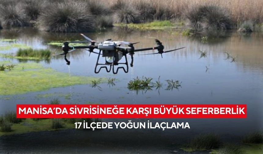 Manisa’da sivrisineğe karşı büyük seferberlik: 17 ilçede yoğun ilaçlama