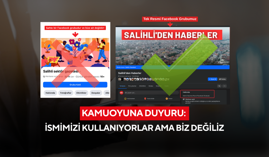Kamuoyuna Duyuru: 'İsmimizi Kullanıyorlar ama Biz Değiliz'