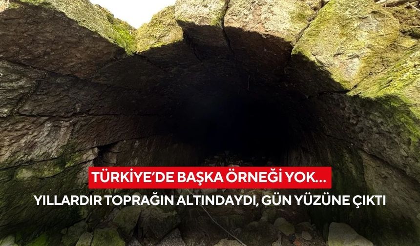Türkiye’de başka örneği yok… Yıllardır toprağın altındaydı, gün yüzüne çıktı