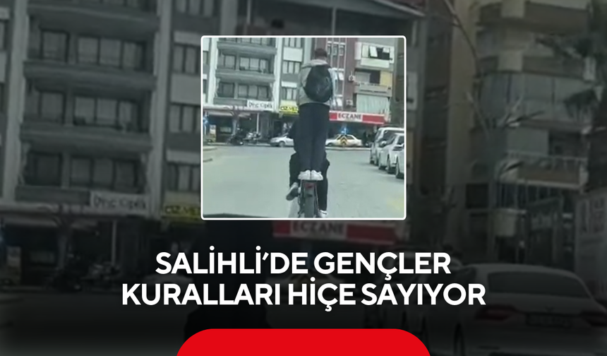 Salihli’de gençler kuralları hiçe sayıyor
