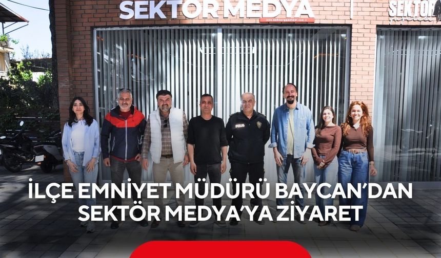Salihli İlçe Emniyet Müdürü Baycan’dan Sektör Medya’ya ziyaret