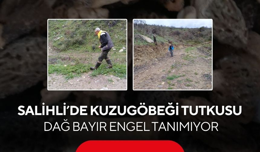 Salihli’de kuzugöbeği tutkusu: Aramak ayrı, bulmak ayrı mutluluk