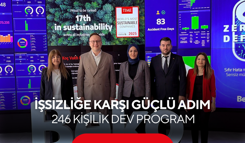 İşsizliğe karşı güçlü adım: 246 kişilik dev program