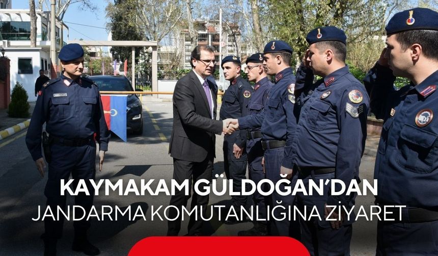 Salihli Kaymakamı Güldoğan’dan, Jandarma Komutanlığına ziyaret