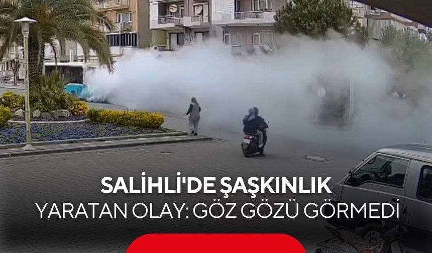 Salihli'de şaşkınlık yaratan olay: Göz gözü görmedi