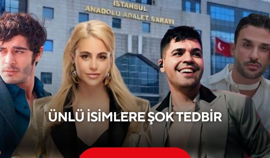 Ünlü isimlere şok tedbir! Operasyonun ardından serbest kaldılar! Ancak…