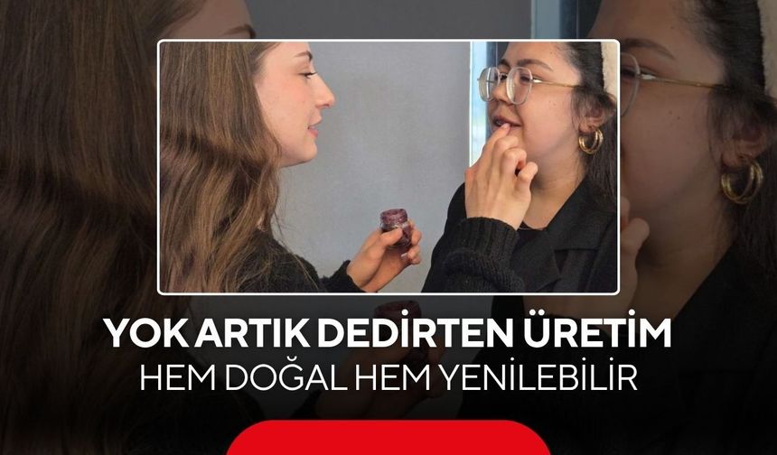 Yok artık dedirten üretim! Soğan kabuğundan ruj yaptılar...