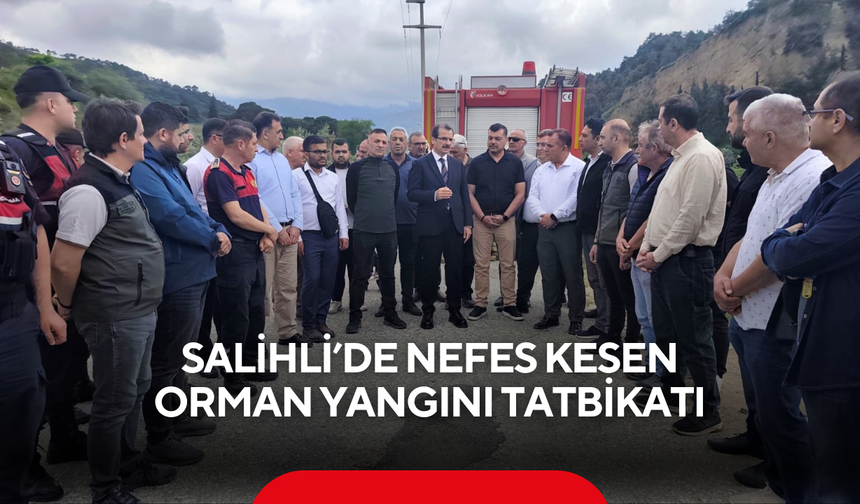 Salihli’de yangınlara karşı hazırlık çalışmaları sürüyor