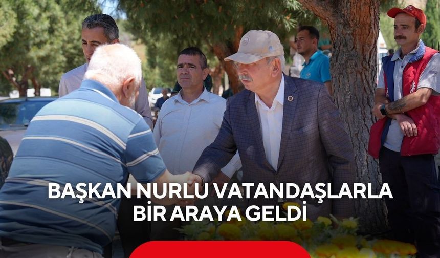 Başkan Nurlu, kabir ziyaretlerinde vatandaşlarla bir araya geldi