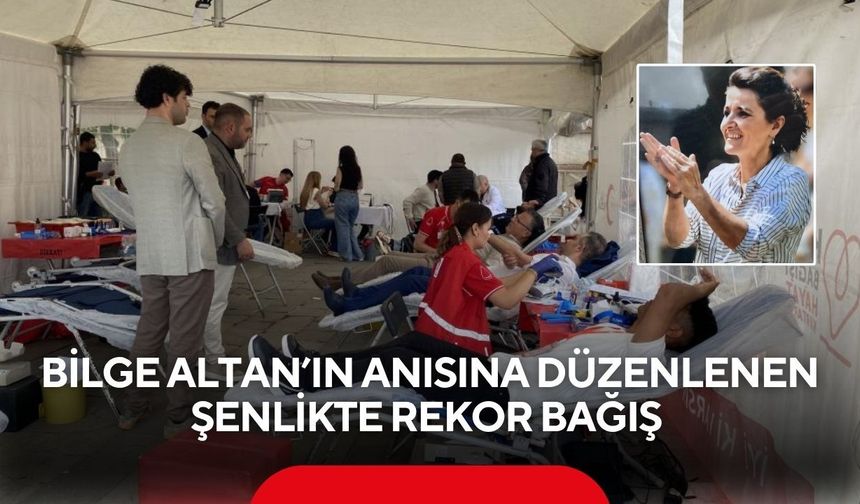 Manisa’da Bilge Altan’ın anısına düzenlenen şenlikte rekor bağış