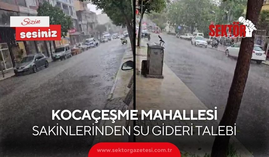 Kocaçeşme Mahallesi sakinlerinden su gideri talebi